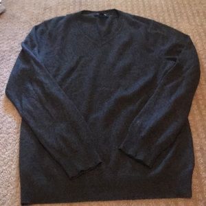 Silk and Cashmere Vee Neck Sweater